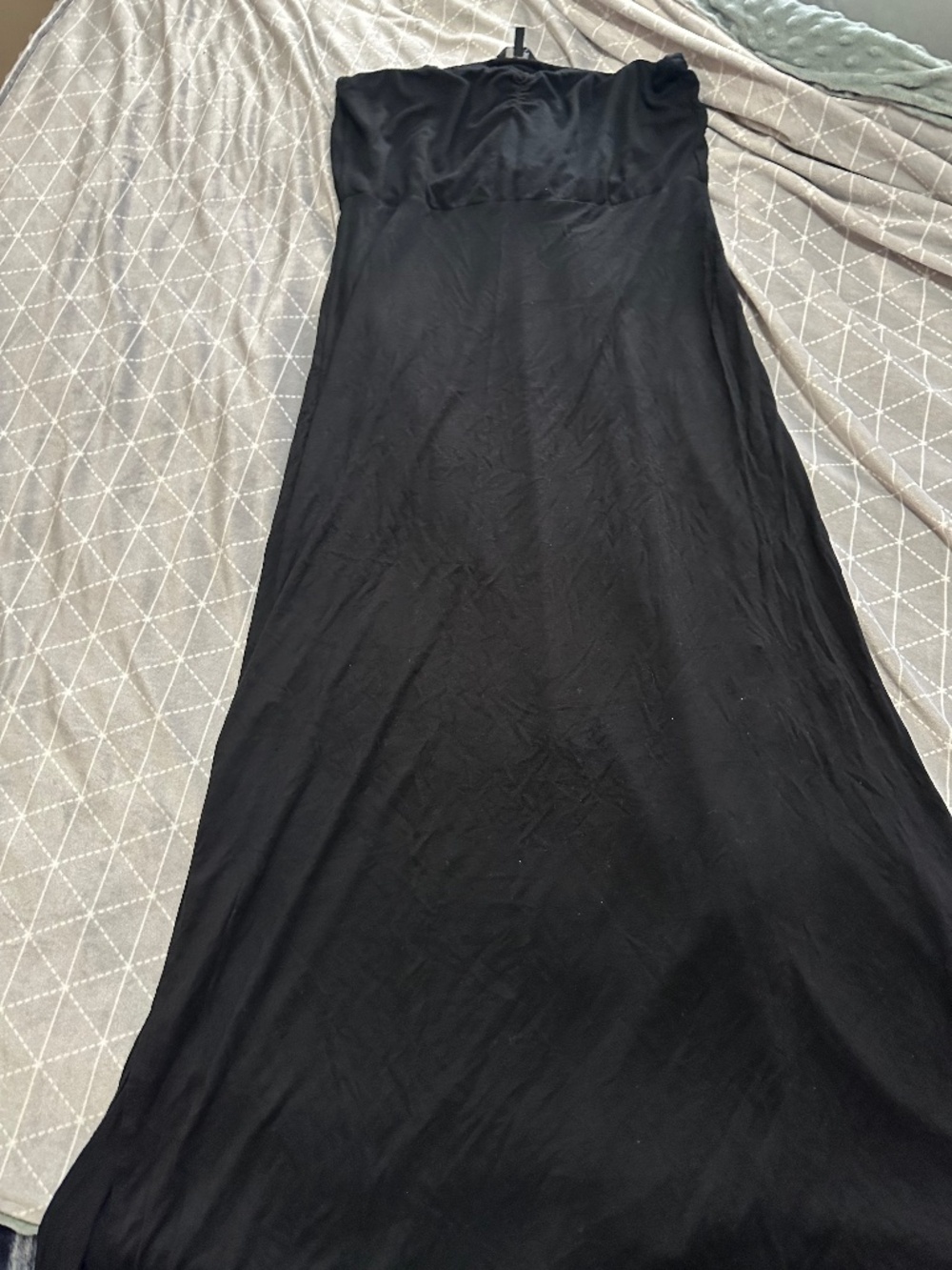 Strapless maxi dress